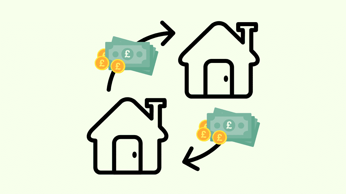 relocation icon with money