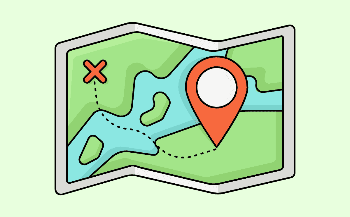 cartoon adventure map